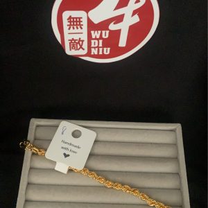 編號8號 - 麻花手鏈 總重7.36錢 包金0.5錢